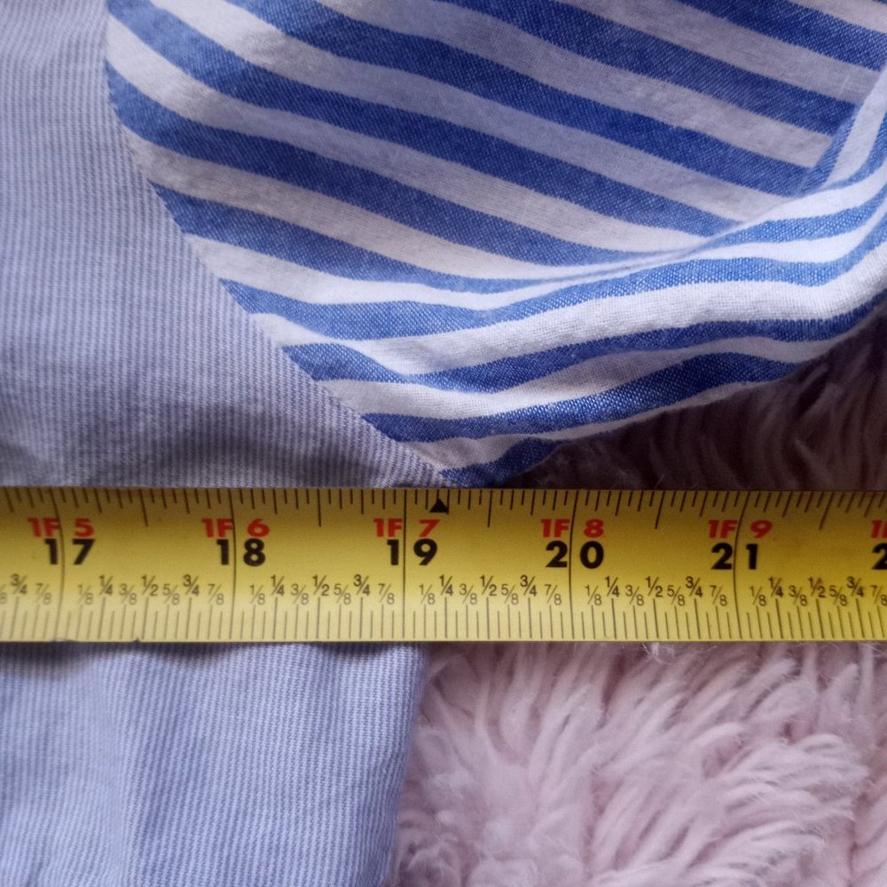 Walter Baker Blue Pinstriped Pattern Top - Picture 9 of 10